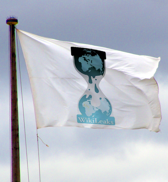 Wikileaks Flag (Image by Graphic Tribe [CC BY SA 3.0], via Wikimedia Commons)