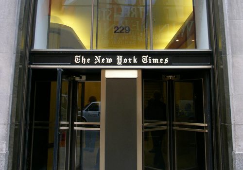 The New York Times building, New York City (Image by Alterego [CC BY 3.0], via Wikimedia Commons)