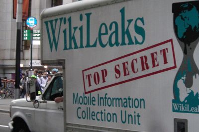 Occupy Wall Street WikiLeaks Truck (Image by pameladrew212 [CC BY 2.0] via Wikimedia Commons)