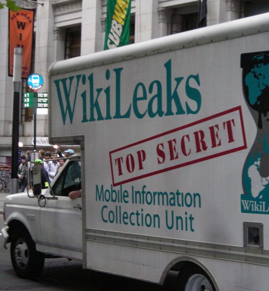 Occupy Wall Street WikiLeaks Truck (Image by pameladrew212 [CC BY 2.0] via Wikimedia Commons)