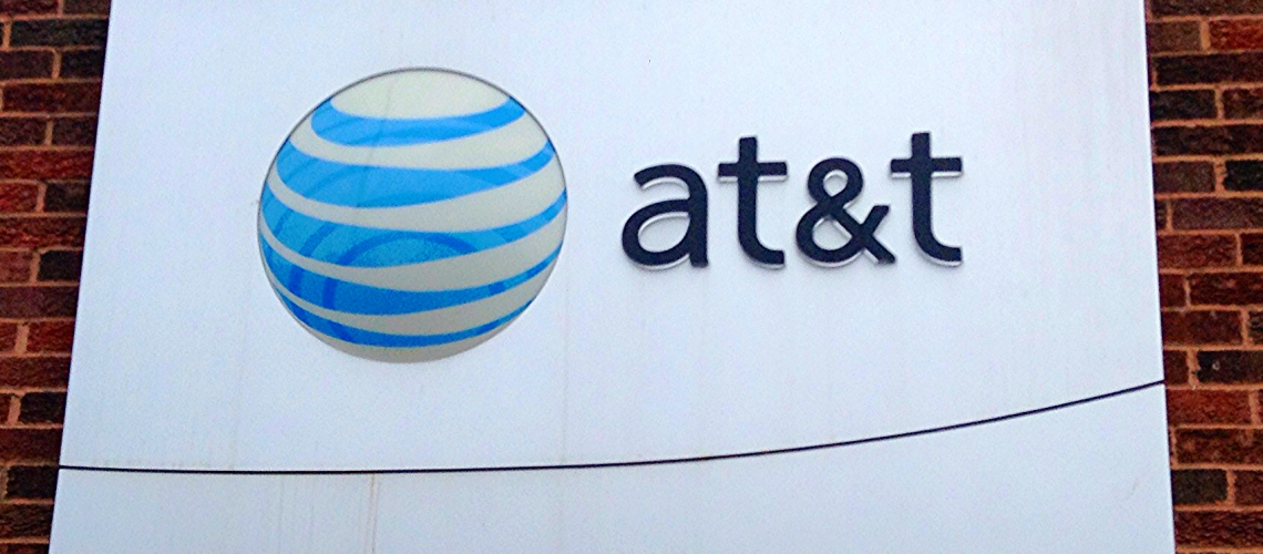 AT&T, ATandT Sign, 9/2014, pic by Mike Mozart of TheToyChannel and JeepersMedia on YouTube (adapted) (Image by Mike Mozart [CC BY 2.0] via Flickr)