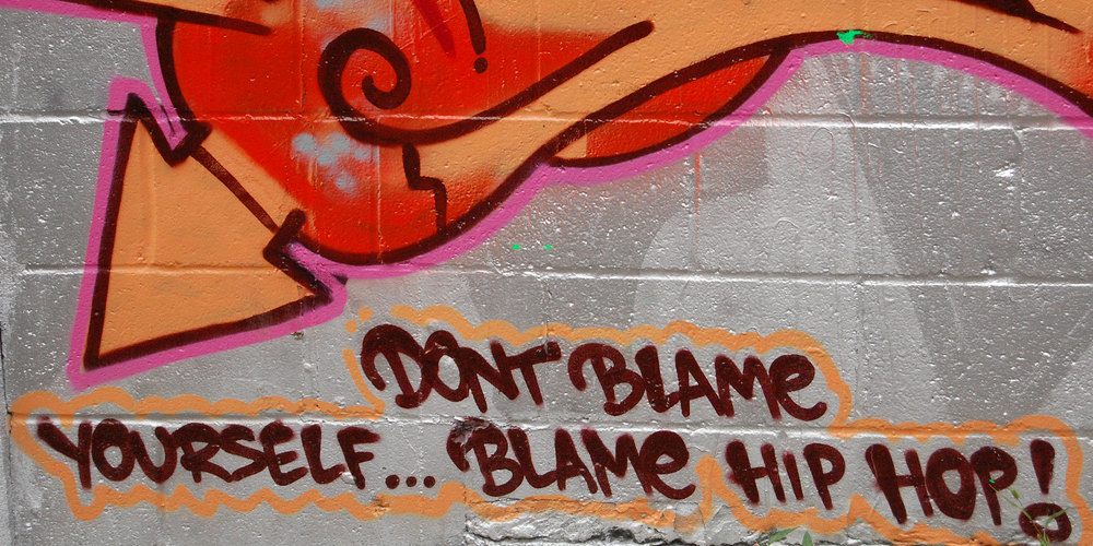 Don't Blame Yourself...Blame Hip-Hop (adapted) (Image by Angie Linder [CC BY-SA 2.0] via Flickr)