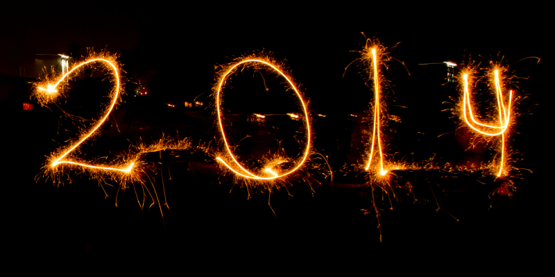 Happy New Year 2014 (adapted) (Image by Jon Glittenberg [CC BY 2.0] via Flickr)