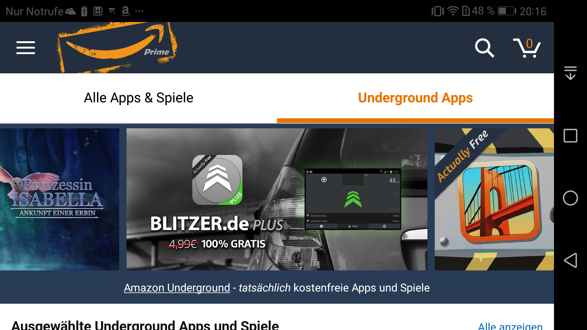 Amazon Underground: Teure Android-Apps gratis downloaden - zum Preis.