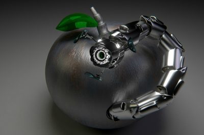 robot (adapted) (Image by DirtyOpi [CC0 Public Domain] via Pixabay)