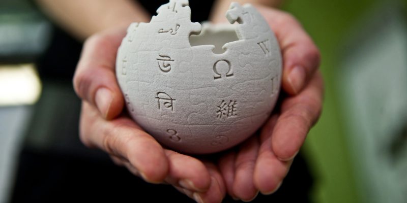 Mini Wikipedia globe at the Wikimedia Foundation offices (adapted) Image by Lane Hartwell CC3.0 Share Alike via Wikipedia