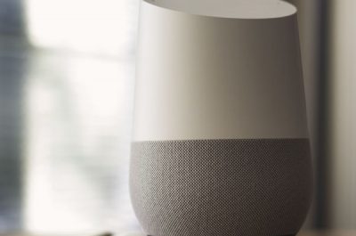 Google Home tech _ When using this image please provide phot… _ Flickr (adapted) (image by NDB Photos [CC BY-SA 2.0] via flickr)