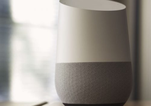 Google Home tech _ When using this image please provide phot… _ Flickr (adapted) (image by NDB Photos [CC BY-SA 2.0] via flickr)