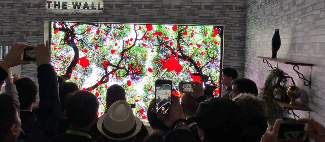 Samsung The Wall: MicroLED TV auf der CES 2018 präsentiert