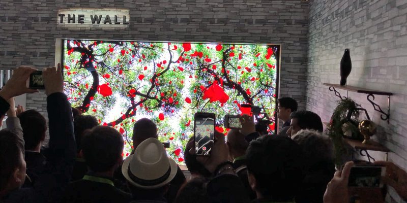 Samsung The Wall: MicroLED TV auf der CES 2018 präsentiert