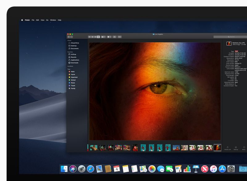 macOS Mojave iMac Dark Mode