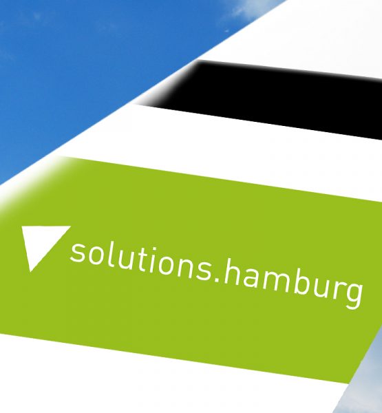 Logo der Solutions Hamburg auf einer Flugzeug-Finne