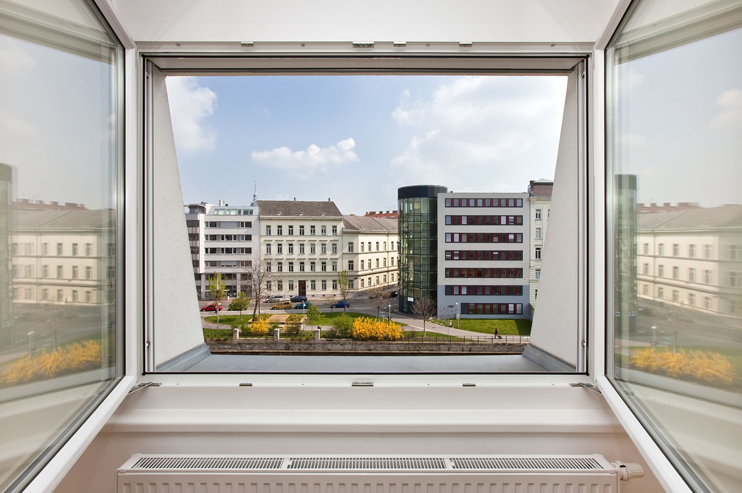 Smarte Heizung mit Fenster-Offen-Erkennung.