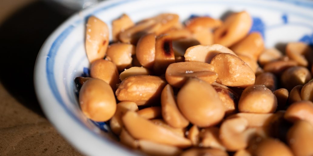 Laos geröstete Erdnüsse