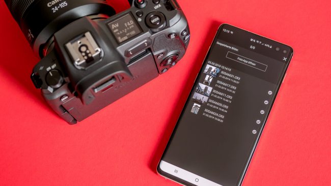 Canon EOS R Canon Camera Connect Samsung Galaxy S10+