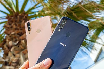 Wiko View 3 Gold und Wiko View 3 Pro Anthracite Blue/Gold