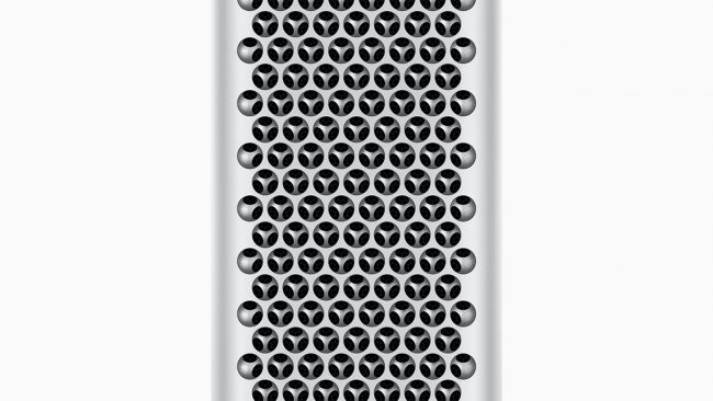 Frontansicht des Mac Pro