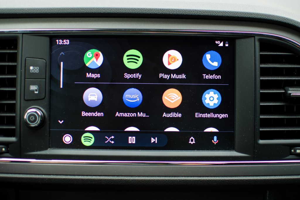 Die aufgeräumte Oberfläche von Android Auto