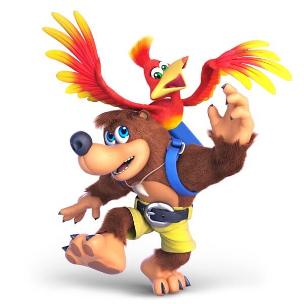 Banjo und Kazooie kämpfen auch mit.