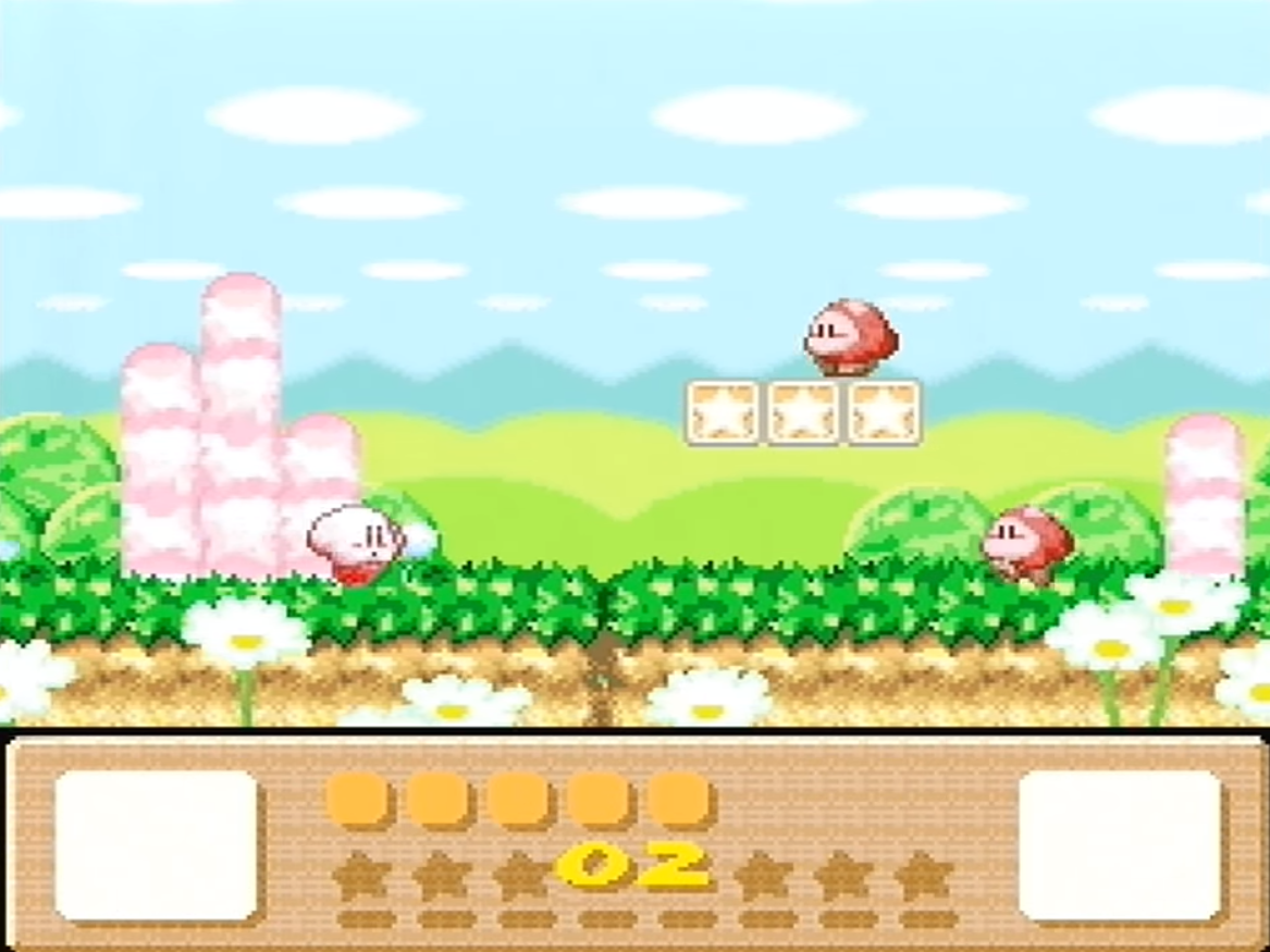 Kirby läuft durch das Dream Land.