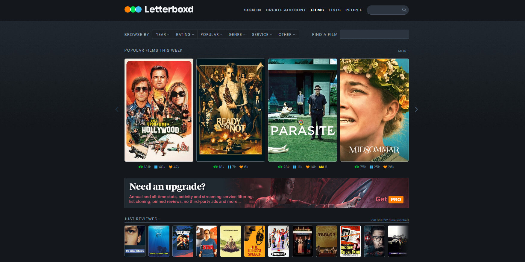 Screenshot of Letterboxd by Paul Asbahr 