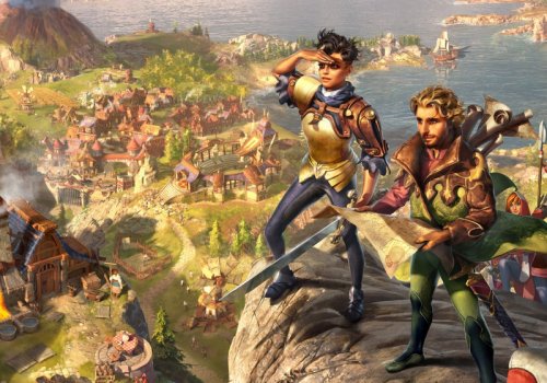 Zwei Siedler auf Entdeckung.