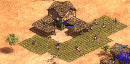 Screenshot aus Age of Empires 2. Zu sehen ist die Cursoranimation