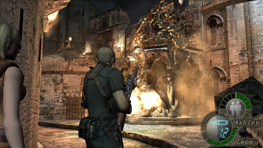 Leon und Ashley in Resident Evil 4. Image by Capcom via igdb.com 