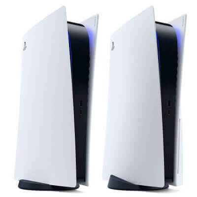 Die PlayStation 5 als normale und Digital Edtion.