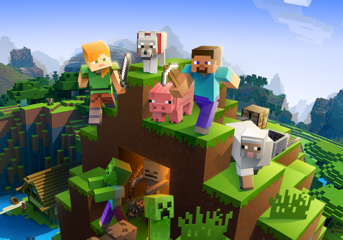 Minecraft gemeinsam Spielen Titelbild / Bild von Mojang / Microsoft via IGDB.com