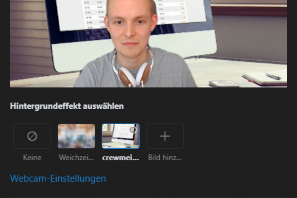 Skype Hintergrund weichzeichnen Einstellungen / Screenshot aus Skype erstellt von Moritz Stoll