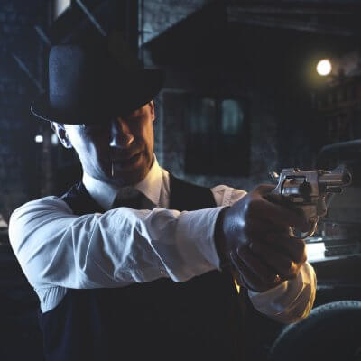 Ein Mafiosi in den 30ern