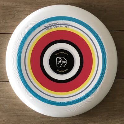 Frisbee mit Netzpiloten Branding