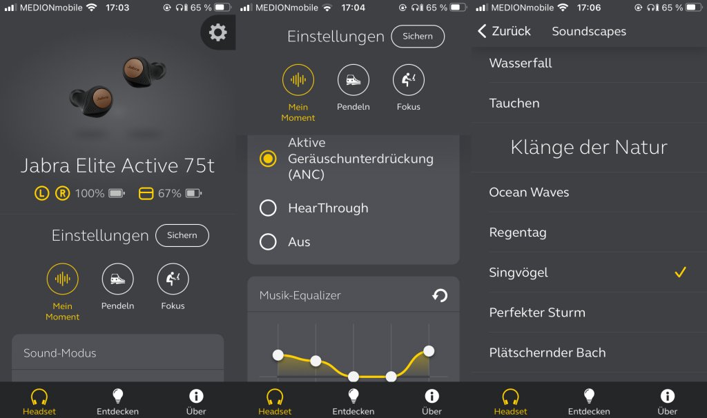 Die Sound+-App von Jabra