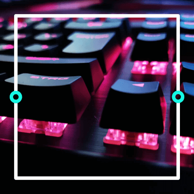 Eine RGB-beleuchtete, mechanische Tastatur