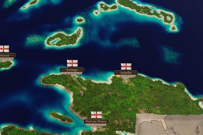 Zeigt die Weltkarte von Port Royale 4 im Test
