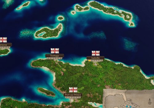 Zeigt die Weltkarte von Port Royale 4 im Test