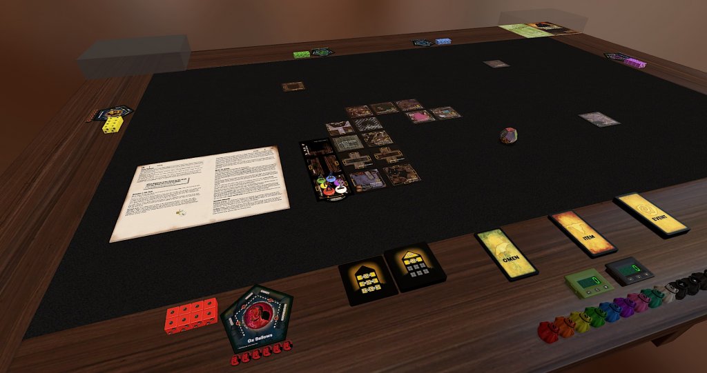 Das Bild zeigt das Spiel Betrayal at House on the Hill eine der besten Mods im Tabletop Simulator