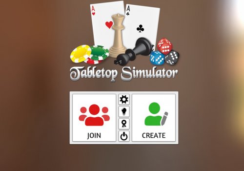 Das Bild zeigt den Tabletop Simulator Startbildschirm von dem man aus viele der besten Mods öffnen kann