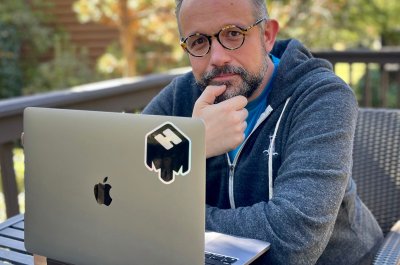 Phil Libin vor Laptop