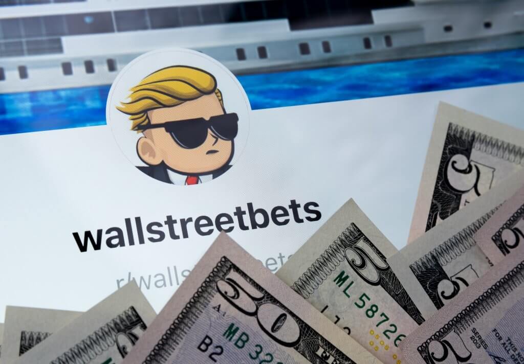 wallstreetbets logo plus geld