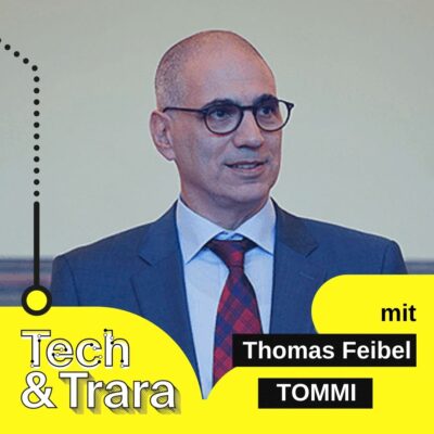 Podcast-Gast Thomas Feibel im Tech & Trara-Design.