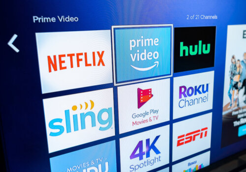 Zu sehen ist die Nutzeroberfläche vonm Roku Express Streaming Player.