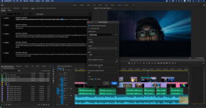 Screenshot der Video-Editing Programm Premiere Pro mit Beispiel Video