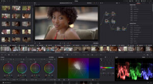 Screenshot der Video-Editing Programm DaVinci mit Beispiel Video