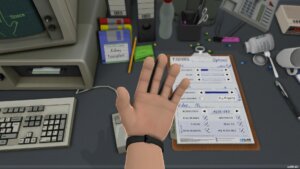 Screenshot aus dem Spiel Surgeon Simulator der auf einem Game Jam entwickelt wurde.
