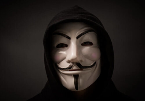 Guy-Fawkes-Maske von Anonymous-Hackern