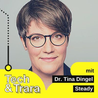 Podcastgast Dr. Tina Dingel im Netzpiloten-Design.