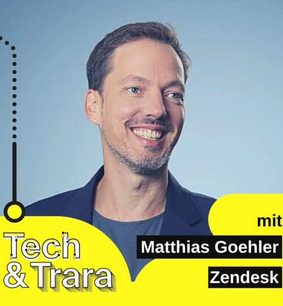 Podcast-Cast Matthias Goehler im Tech & Trara-Design.
