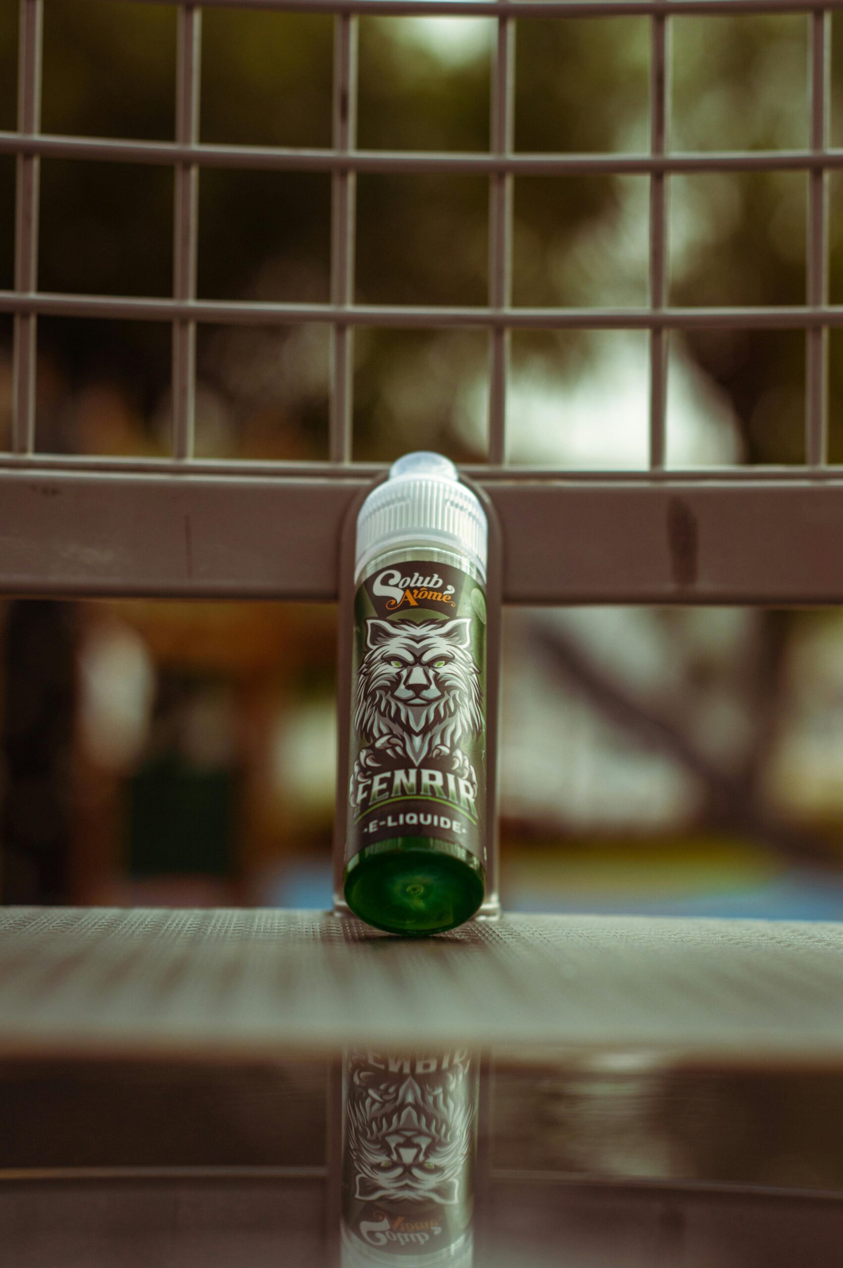 Close-up of a Bottle of Liquid for an E Cigarette